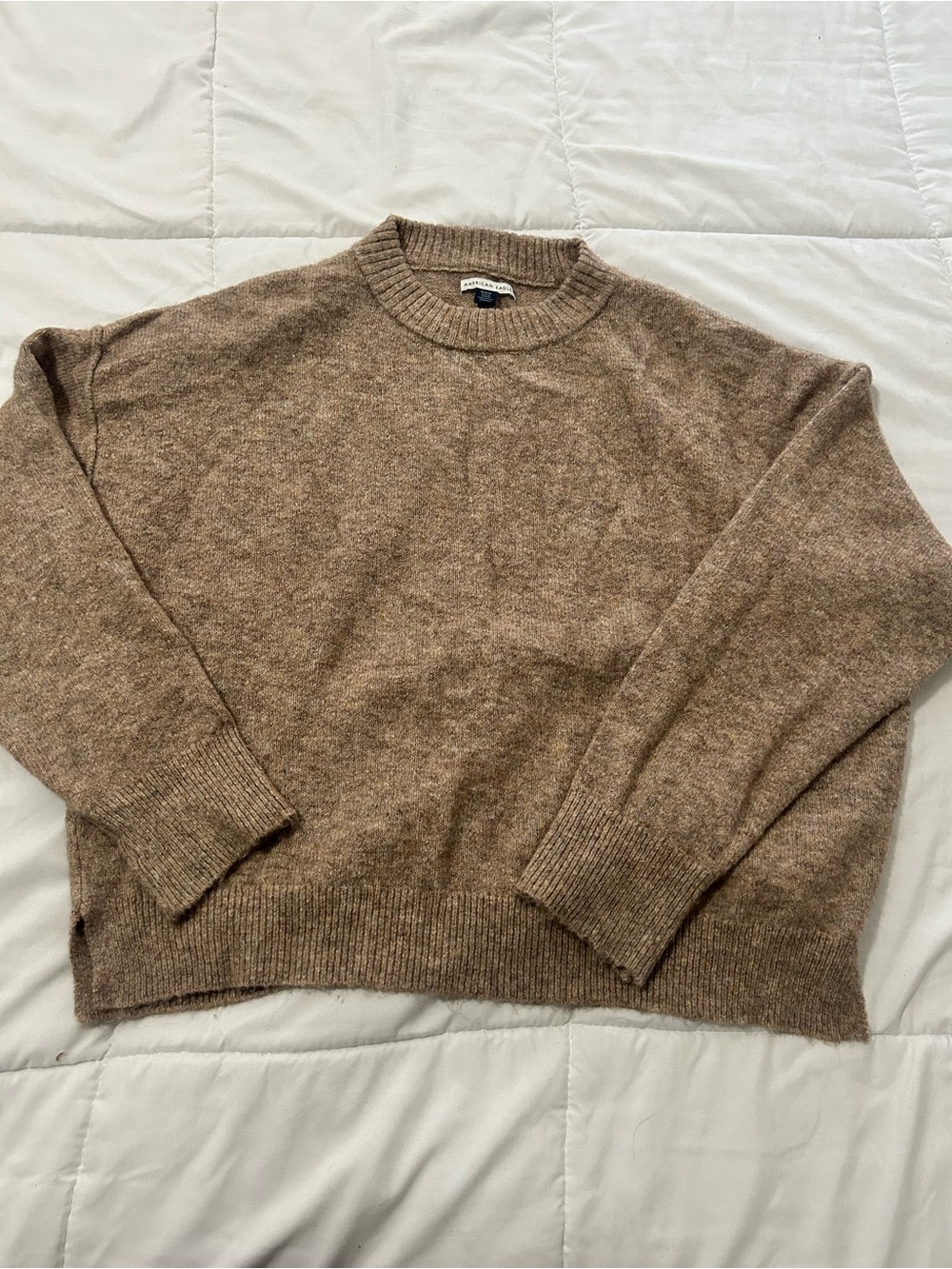American Eagle Outfitters Brown Crewneck Sweater